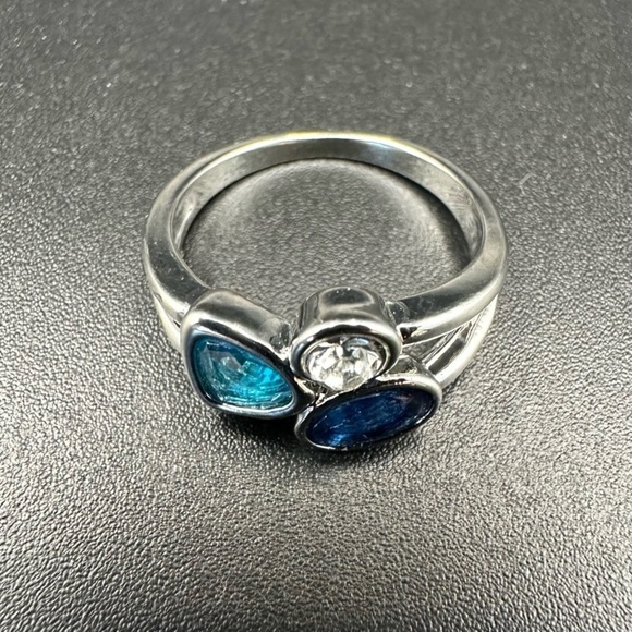 Silver & Blue Gemstone Cluster Ring – Size 7 – NWOT - Picture 5 of 17